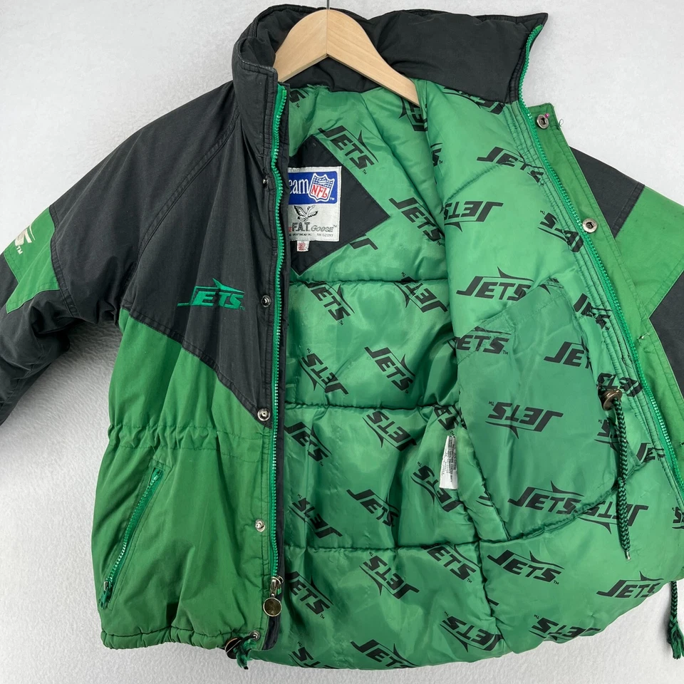 Chaqueta de los NEW YORK JETS para Hombres S NFL Triple Fat Goose Puffer Fútbol Verde De Colección Foto 2 de 4
