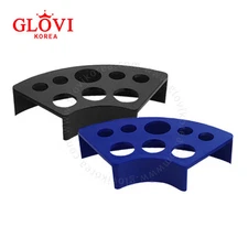 Fan Shape Pigment Cup Holder (Blue, Black) / Semi Permanent Makeup, Tattoo