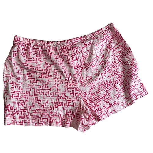 Natori Loungewear Shorts Women's Size XL Pink White Pull On Elastic Waist Pjs - Picture 8 of 12