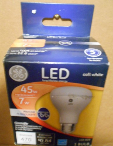 NEW GE Soft White LED 65W 7W Dimmable Indoor Floodlight Long Life Low Energy R20 - Picture 5 of 6