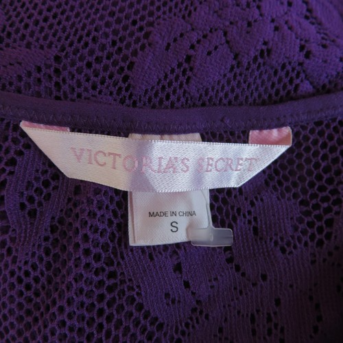 Victoria's Secret Lingerie Top Camisole Tank Cami Lace Violet Sexy Sz S Stretch - Picture 6 of 8