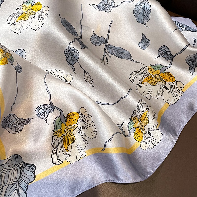 100 Silk 21" Square Scarf Women Neckerchief Wrap Kerchief Bandana