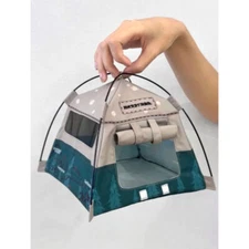 7in Camping Small Tent Shooting Props Mini Tent Cotton Doll House Miniature Gift