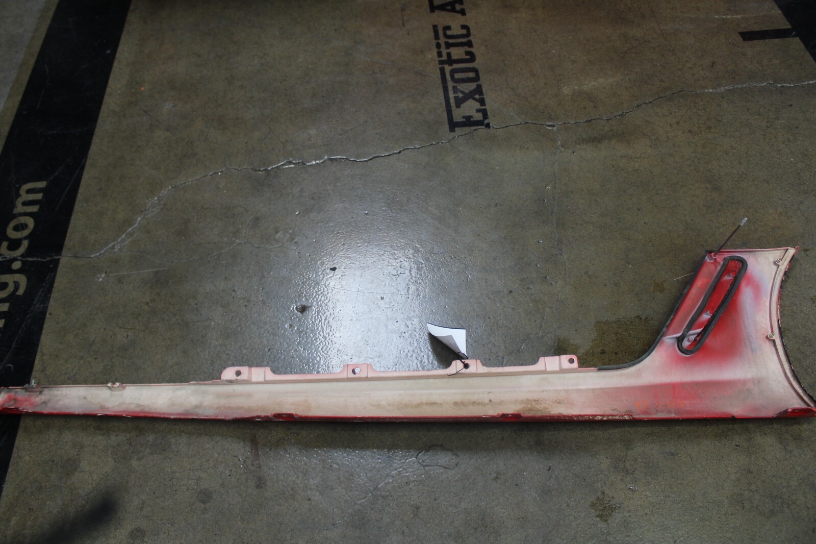 Ferrari 599 GTB, RH, Right, Rocker Panel, Cracked, Used, P/N 69257210