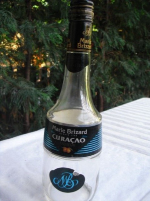 MARIE BRIZARD CURACAO BLUE, LIQEUR 500 ml, LEERE FLASCHE !!