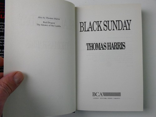 Thomas Harris Black Sunday BCA London 1992 Y5-2259 - Bild 3 von 6