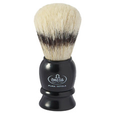 Omega Classic Pure Bristle Shaving Brush, Handcrafted in Italy