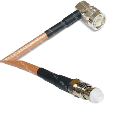 RG400 TNC Male Angle to FME FEMALE RF Cable FAST-SHIP LOT