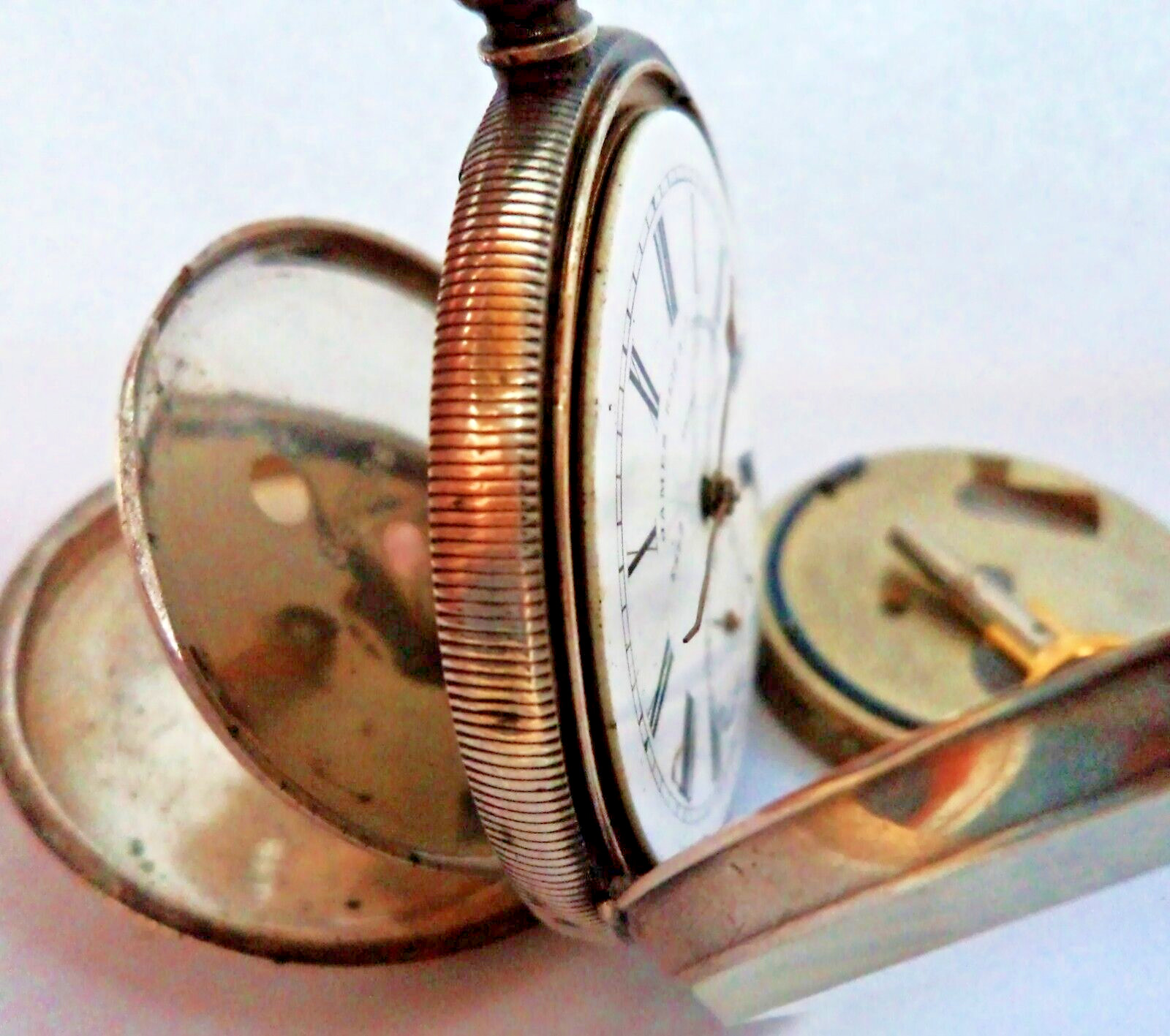 ANTIQUE VICTORIAN GENTEL 1900  SOLID SILVER POCKE… - image 16