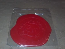 NEW IN PACKAGE MAKER'S MARK SIGNATURE BOURBON RED RUBBER COASTER VENDOR PROMO