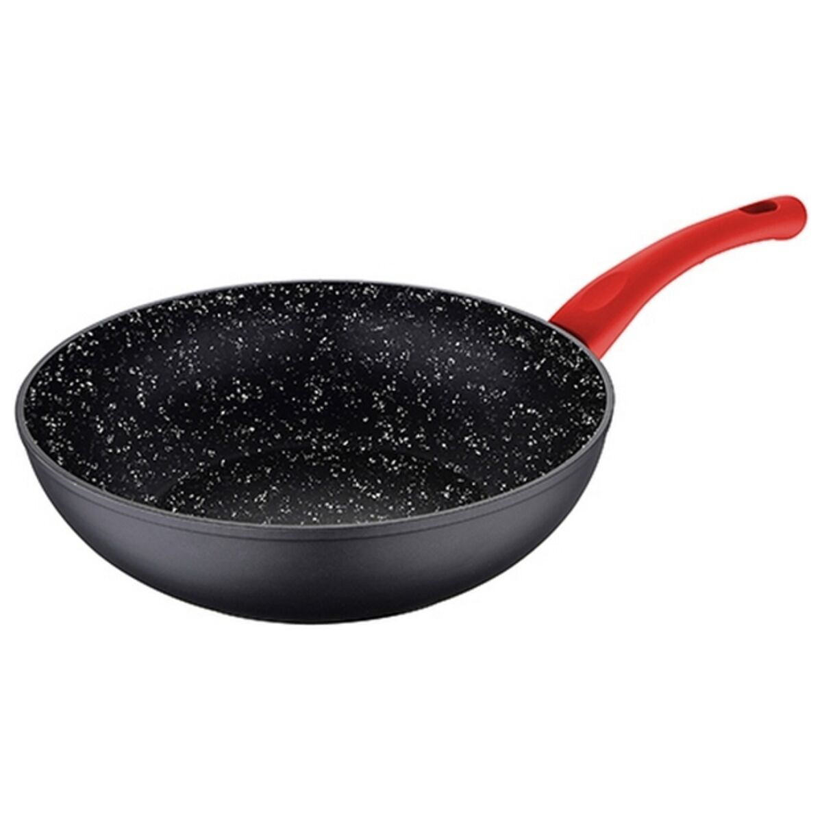 Sartén Wok San Ignacio Negro Aluminio Black Aluminio Forjado [Ø 26 Cm]