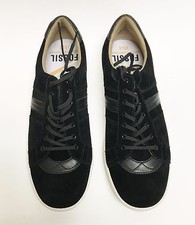 FOSSIL MAZZA SUEDE,LEATHER BLACK SNEAKERS TENNIS MEN'S SHOES~SIZE 11