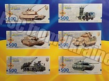Ukraine 6 banknotes Weapons of Victory (issue No. 3 )  500 UAH 2023  UNC