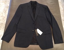 NWT Theory Wellar M Thaxton Full Canvas Slate 100 Wool Sportcoat 40 40S 895