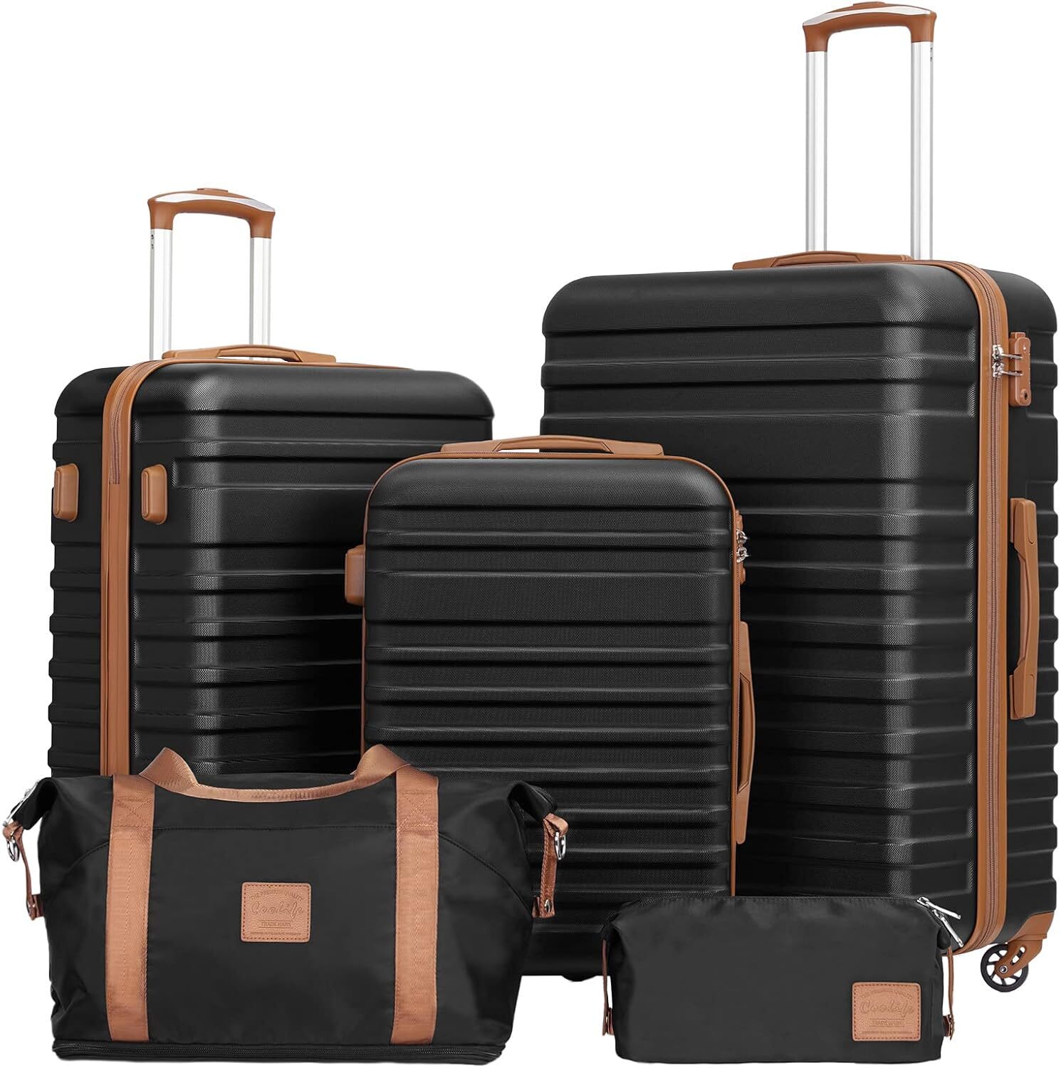 3 Piece Luggage Set Carry On Hardside Luggage with TSA Lock Spinner Wheels