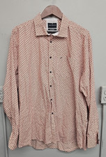 Daniel Hechter Shirt Mens 2XL Red White Butto...