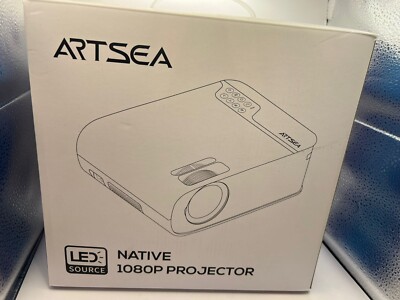 Projector for iPhone ARTSEA 15000L 4K HD Projector Native 1080P 5G WiFi 2023 ...