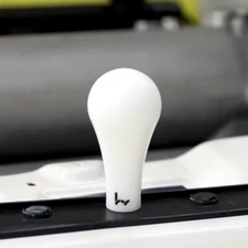 Hybrid Racing 130R Delrin Shift Knob M10x1.5 90mm Tall White for Acura Honda NEW