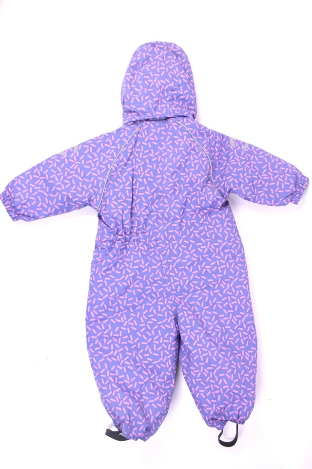 Mikk-Line Kinder Schneeanzug Pink Striche Gr. 86 / 18M Suit Winter Overall warm - Bild 3 von 4