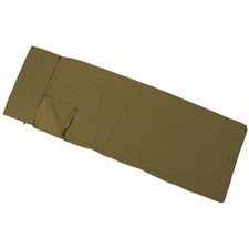 H&uuml;ttenschlafsack Schlafsack leicht Mumienschlafsack Armeeschlafsack beige Neu