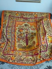 Wall Hanging Panel Made In India 100 Cotton Boho Yellow, Orange, Red 88" X 82"