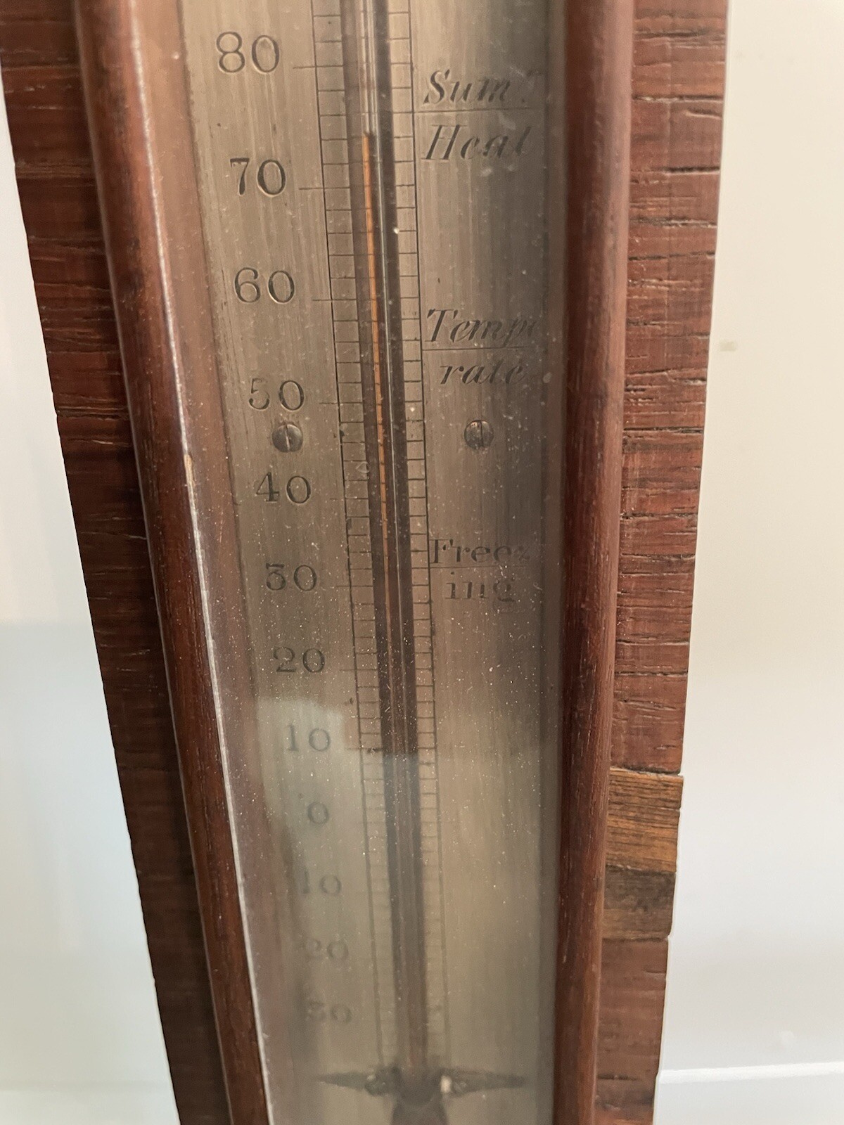 Antique L.C. Francis Barometer Thermometer Philadelphia PA USA 1850s 38” Working