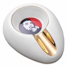 Cigar Ashtray Single Ceramic Outdoor Cigar Ash Tray for Cigars Portable Travel