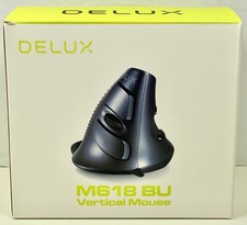 Delux M618 BU Vertical Mouse - Open Box - Tes...