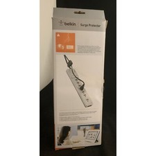 NIB Belkin Surge Protector Slim Design Extender Power Cord Home Office