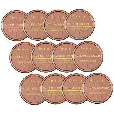 Pack of (12) New Rimmel London Natural Bronzer - Sun Light, 0.49 Ounce