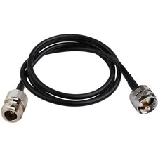 N Type Female to UHF Male PL259 RF Pigtail RG58 50cm 20" Wireless Adapter Cable