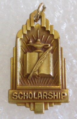 Vintage High School/College Scholarship Achievement Award Charm or Pendant