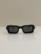 Marni Sunglasses Acetate Rectangle Black Smoke Flaws Read Description