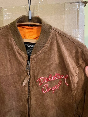 Chevignon flying clifton heigts montgomery leather jacket size L - Picture 4 of 9