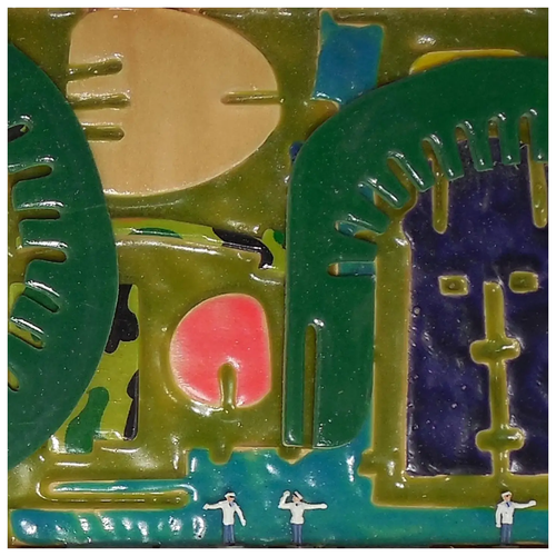 Ruthann Perry (American) Mixed Media Dimensional Sculpture Entitled "Semaphore" - Picture 3 of 4