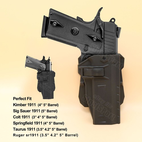 1911 Holster OWB Fit Para Ordnance GI Expert Remington 1911 R1 STI Trojan Lawman