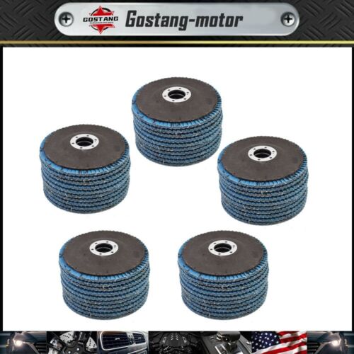 4-1/2" X 7/8" 60 GRIT PREMIUM ZIRCONIA FLAP DISC SANDING GRINDING 50 PACK