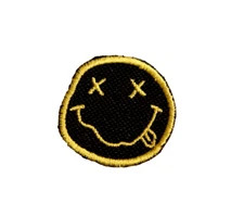 Nirvana Patch Iron on Embroidered Band Patch Smiley Face Logo