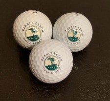 1919 Pebble Beach Logo Golf Links Balls 3 pcs