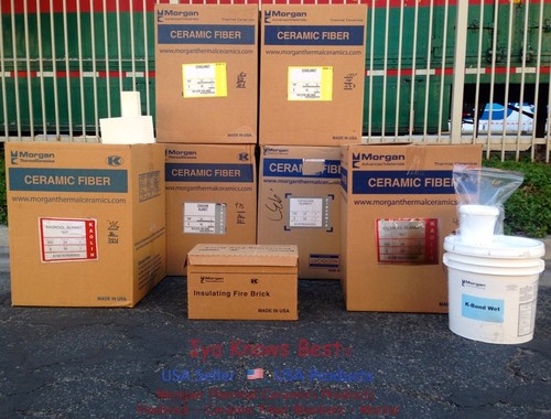 K26 Isolierfeuerstein 8 x 4,5 x 0,50 Morgan Thermokeramik 2600F 6er Box - Bild 3 von 12