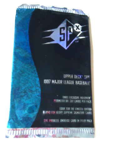 1997 Upper Deck SPX Baseball card wrapper - MLB - 第 1/2 張圖片