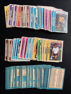 Topps Chewing Gum Football Cards 1979-80 Blue Backs