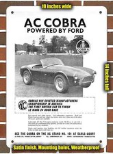 Metal Sign - 1964 AC Cobra Powered by Ford- 10x14 inches