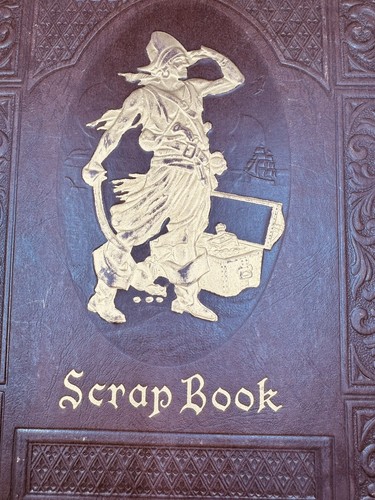 Vintage 1940er WWII Ära Sammelalbum, antikes Sammelalbum, Scrapbooking Kunst - Bild 3 von 3