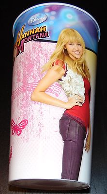 Hannah-Montana-Becher Disney 1200ml Popcorn Becher Neu Miley Cyrus 