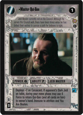 Star Wars CCG Coruscant Master Qui-Gon (AI)