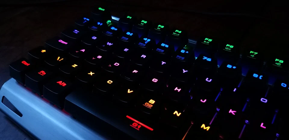 Upgraded Gamdias HERMES M1 LED USB mechanical Gaming keyboard Brown switches - Image 3 of 4