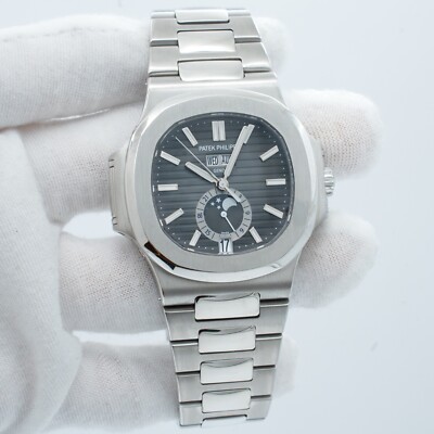 Patek Philippe 5726/1A Nautilus Annual Calendar Moonphase with Black Dial 2013