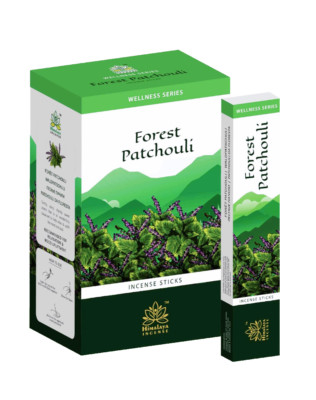 Himalaya Forest Patchouli Incense Sticks Pack of 12X15 Each Pack 180 Gram Box