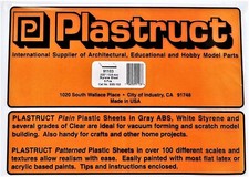 Plastruct 91103 SSS-103 White Styrene Sheet 7...